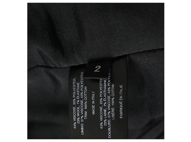 Proenza Schouler Chain-Buttoned Blazer in Black Viscose Grey - view 9