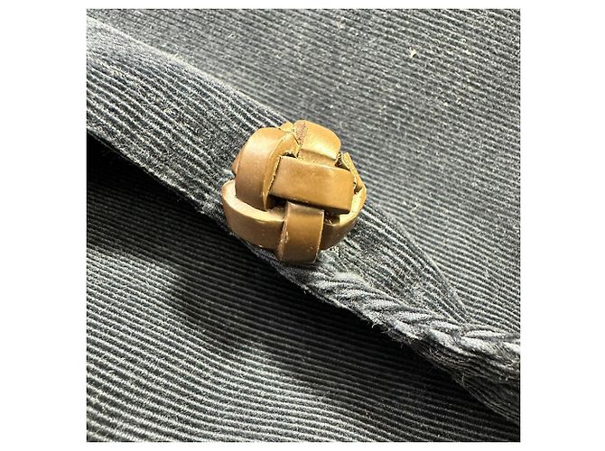 Blazer Gucci de botonadura sencilla en pana azul marino - vista 4