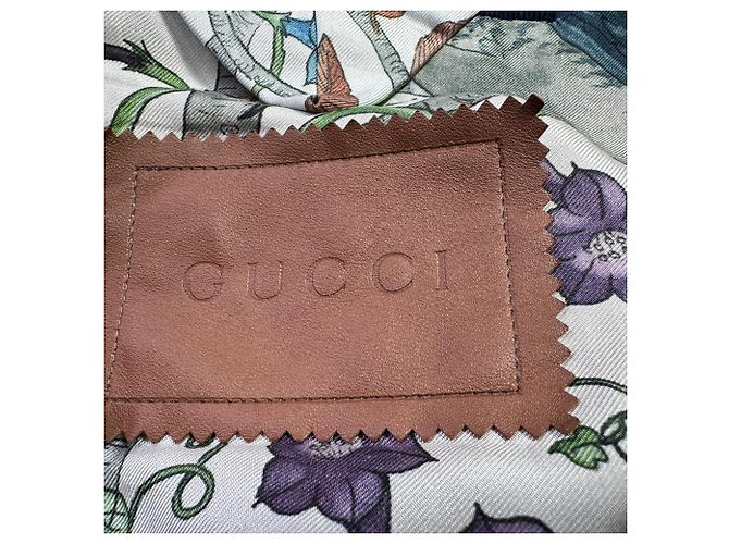 Blazer Gucci de botonadura sencilla en pana azul marino - vista 5