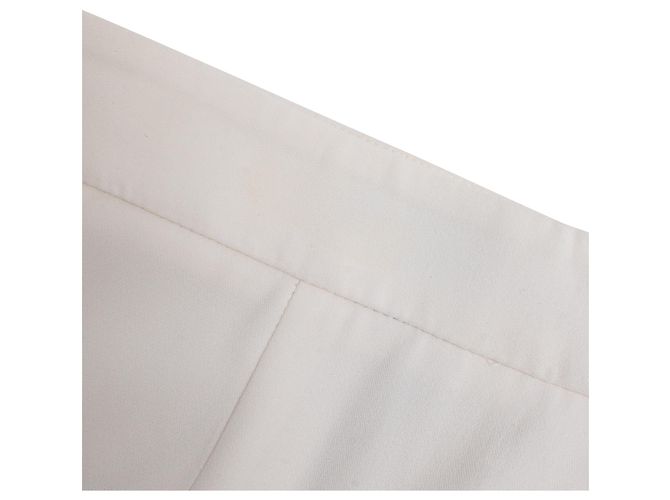 Alexander Mcqueen gerade Hose aus weißer Viskose Roh - Ansicht 11