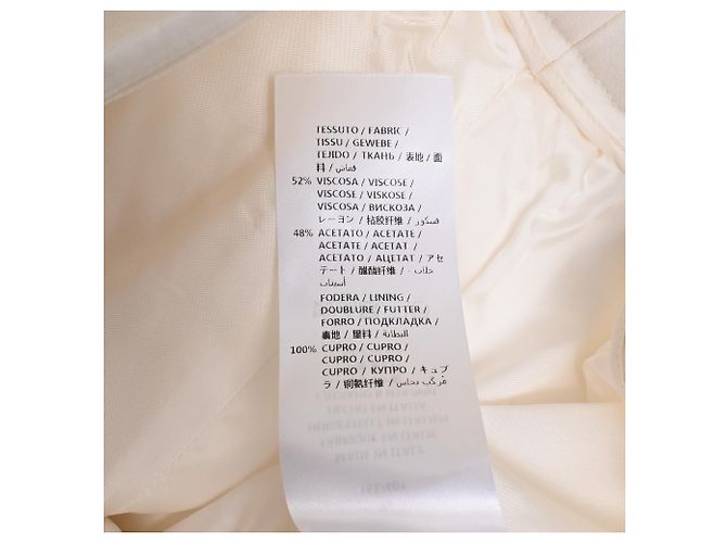 Alexander Mcqueen gerade Hose aus weißer Viskose Roh - Ansicht 6