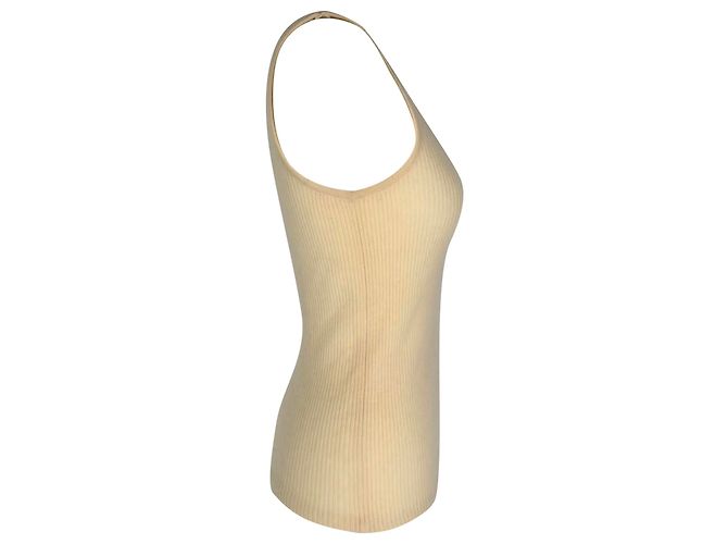 Regata Slim-Fit Bottega Veneta em algodão bege - vista 3