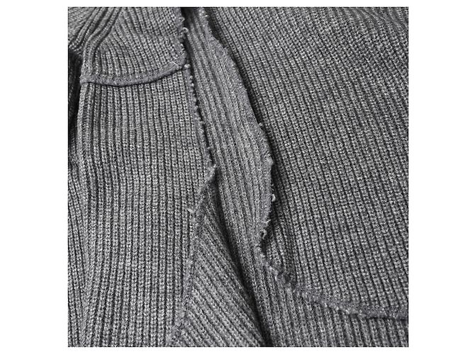 Comme Des Garcons Comme Des Garçons Cut-Out Pullover aus Acryl in Grau - Ansicht 11
