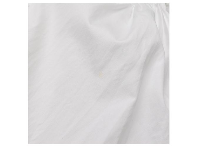 Comme Des Garcons Comme Des Garçons Kurzarmhemd mit Stehkragen aus weißer Baumwolle - Ansicht 11