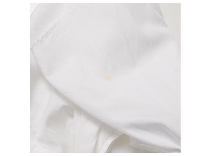 Comme Des Garcons Comme Des Garçons Kurzarmhemd mit Stehkragen aus weißer Baumwolle - Ansicht 12