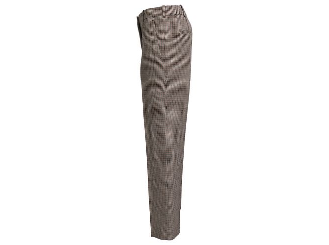 Givenchy Karo-Tweedhose mit mittlerer Leibhöhe aus brauner Wolle - Ansicht 2