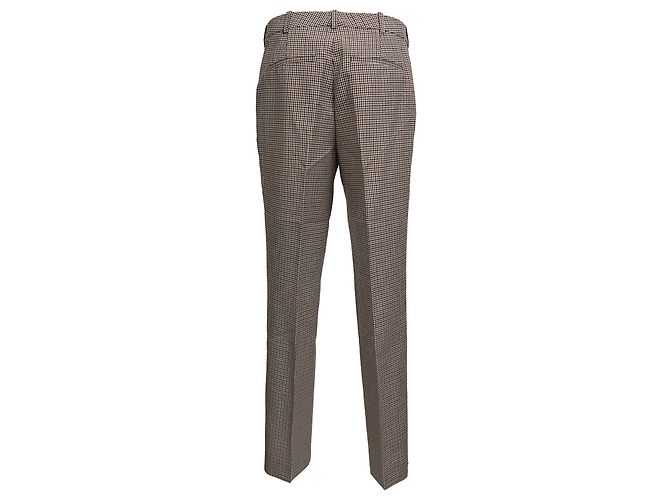 Givenchy Karo-Tweedhose mit mittlerer Leibhöhe aus brauner Wolle - Ansicht 3