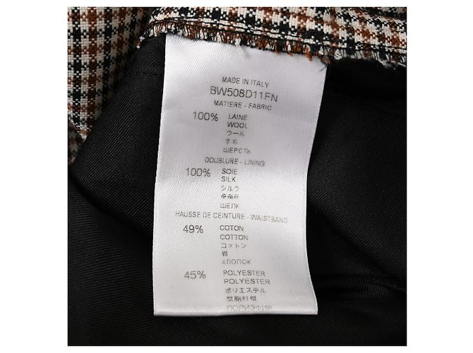 Givenchy Karo-Tweedhose mit mittlerer Leibhöhe aus brauner Wolle - Ansicht 5