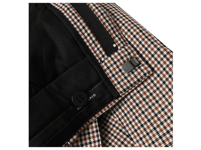Givenchy Karo-Tweedhose mit mittlerer Leibhöhe aus brauner Wolle - Ansicht 7