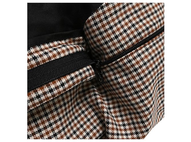 Givenchy Karo-Tweedhose mit mittlerer Leibhöhe aus brauner Wolle - Ansicht 8