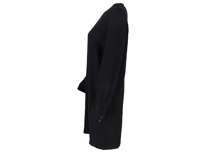 Stella Mc Cartney Abito midi Stella McCartney con dettaglio zip in rayon nero - vista 3