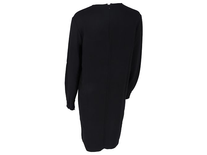 Stella Mc Cartney Abito midi Stella McCartney con dettaglio zip in rayon nero - vista 4
