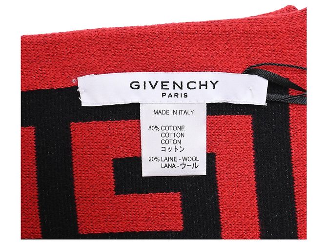 Givenchy Logo-Print Scarf in Multicolor Cotton Multiple colors - view 3