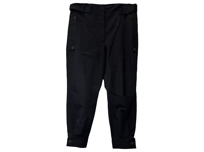 Stella Mc Cartney Pantalón de pierna globo Stella McCartney en algodón negro - vista 2