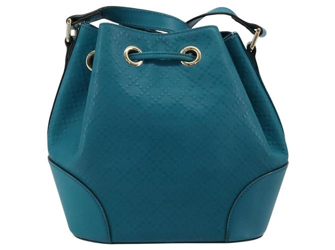 Gucci Bright Bucket Diamante Leder Small Blau - Ansicht 2