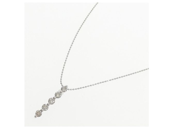 Autre Marque Collana in oro bianco e diamanti Au750 Argento - vista 2