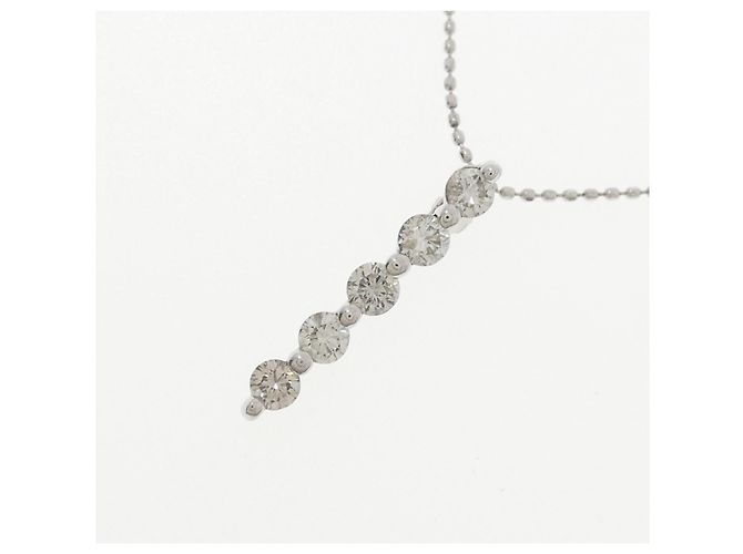 Autre Marque Collana in oro bianco e diamanti Au750 Argento - vista 3