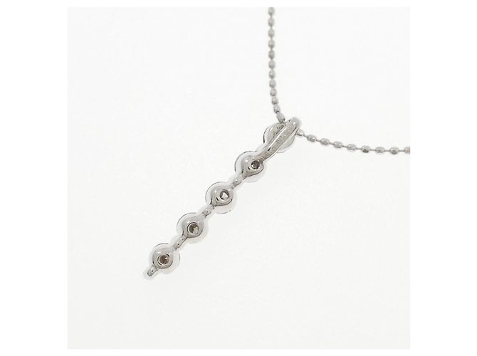 Autre Marque Collana in oro bianco e diamanti Au750 Argento - vista 4