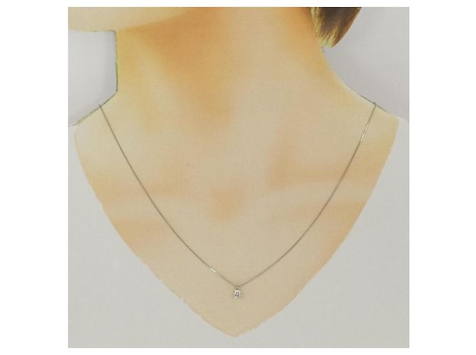 Autre Marque Collana di Diamanti Pt900 Pt850 Argento - vista 6