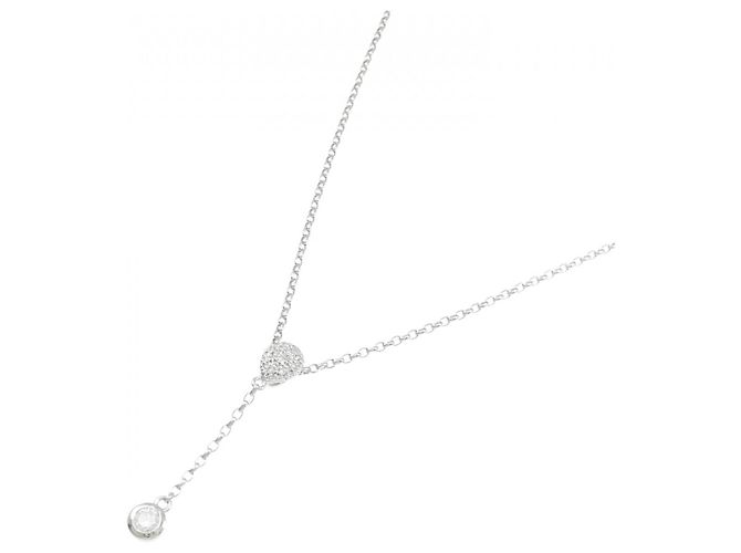 Autre Marque Collana di Diamanti PT900 PT850 Argento - vista 2