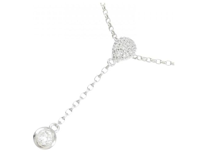 Autre Marque Collana di Diamanti PT900 PT850 Argento - vista 3