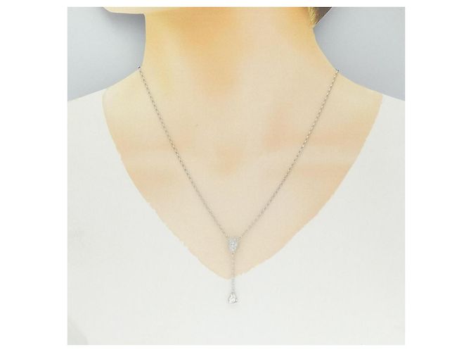 Autre Marque Collana di Diamanti PT900 PT850 Argento - vista 6