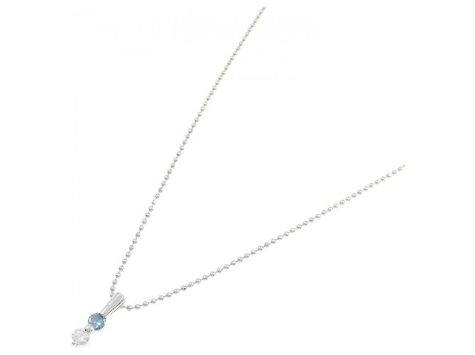 Autre Marque Collana di Diamanti PT900 PT850 Argento - vista 2