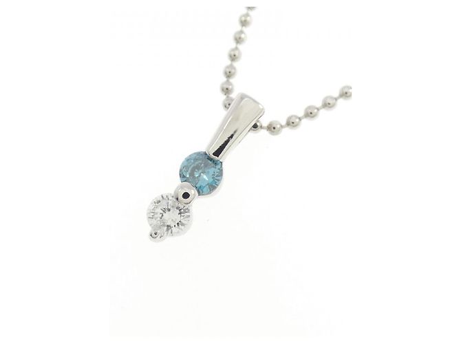 Autre Marque Collana di Diamanti PT900 PT850 Argento - vista 3