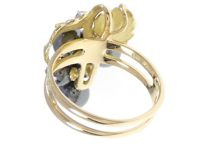 Autre Marque As Time Ring aus Platin Au750 Golden - Ansicht 3