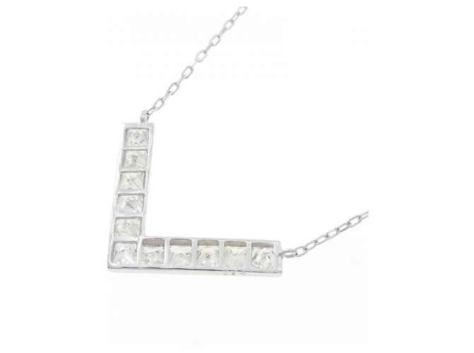 Autre Marque Collana con Diamanti Au750 Argento - vista 4