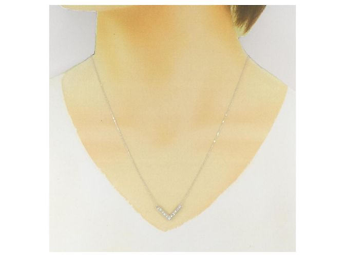 Autre Marque Collana con Diamanti Au750 Argento - vista 6