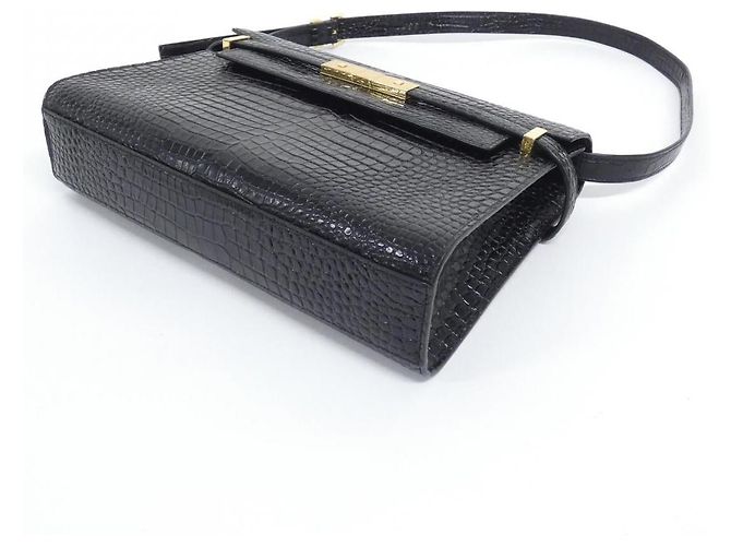 Yves Saint Laurent Borsa a tracolla Manhattan in pelle di vitello Saint Laurent Nero - vista 3