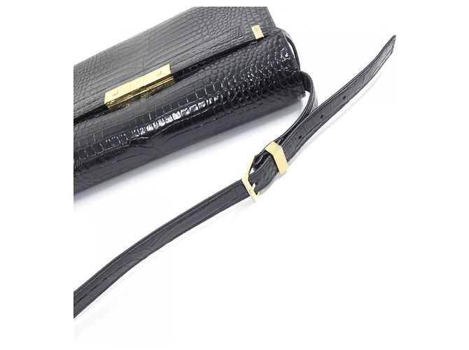 Yves Saint Laurent Borsa a tracolla Manhattan in pelle di vitello Saint Laurent Nero - vista 5