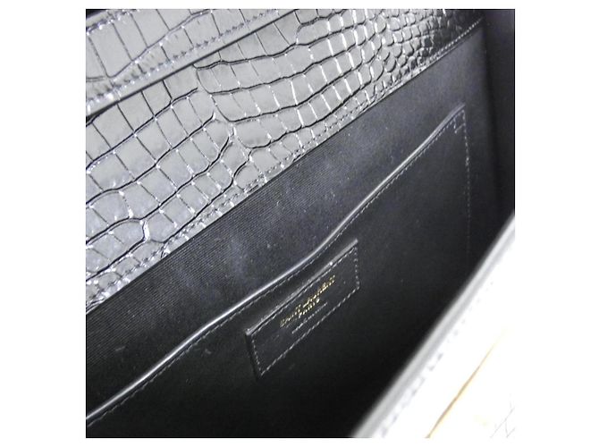 Yves Saint Laurent Borsa a tracolla Manhattan in pelle di vitello Saint Laurent Nero - vista 7