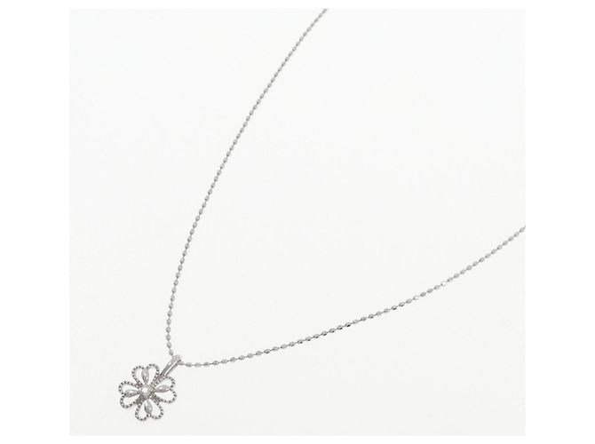 Autre Marque Collana in oro bianco 10K e diamanti Argento - vista 2