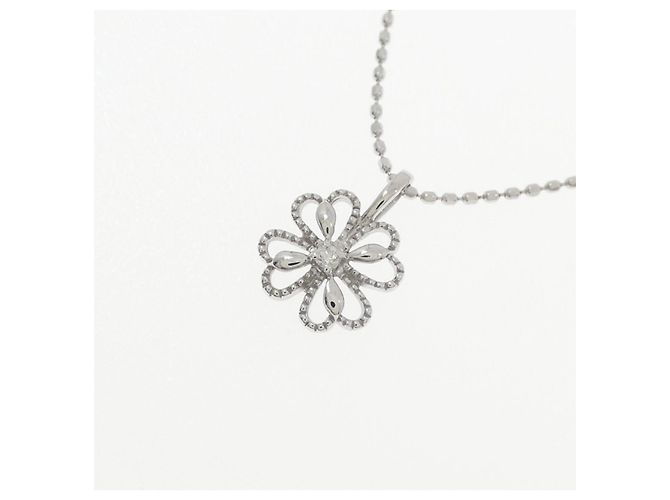 Autre Marque Collana in oro bianco 10K e diamanti Argento - vista 3