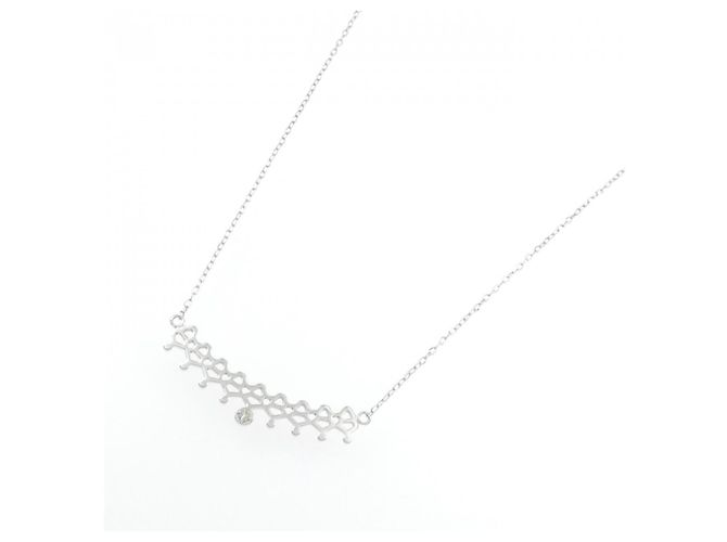 Autre Marque Collana in oro bianco 10K e diamanti Argento - vista 2
