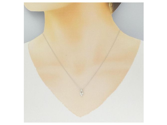 Autre Marque Collana con diamante Au750 Argento - vista 6