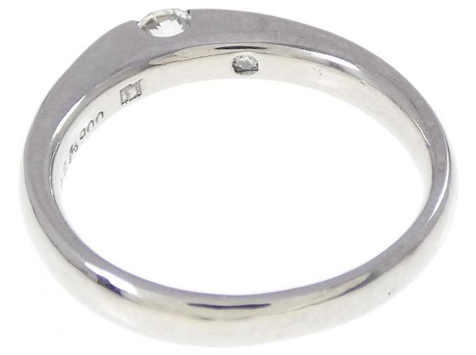 Autre Marque Pt900 Platin Diamantring Silber - Ansicht 3