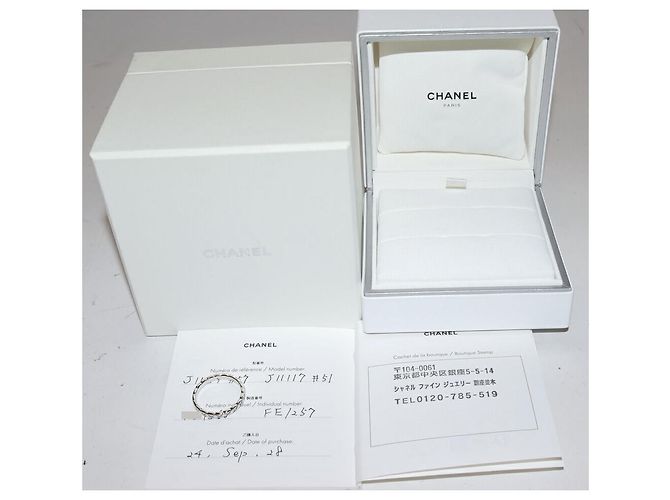 Chanel Coco Crush Pt950 Ring Größe 17 Silber - Ansicht 3