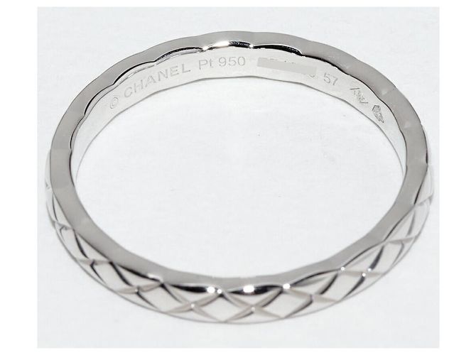 Chanel Coco Crush Pt950 Ring Größe 17 Silber - Ansicht 5