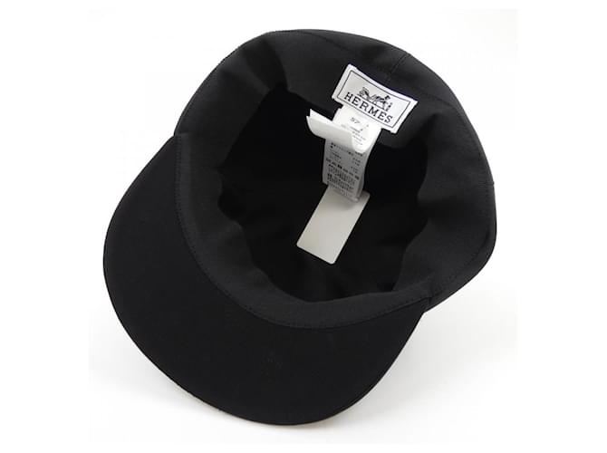 Hermès H232014N Technical Satin Cap 57 Schwarz - Ansicht 5