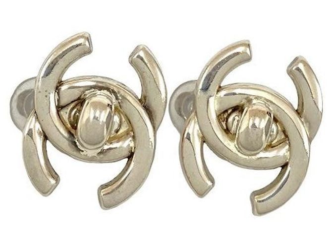 Timeless Chanel Coco Mark Ohrringe Silber - Ansicht 4