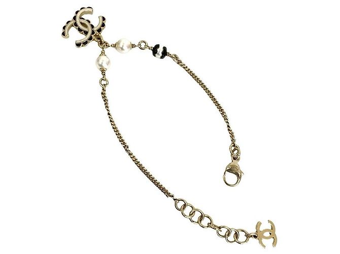 Timeless Chanel Coco Mark Perlenarmband Silber - Ansicht 4