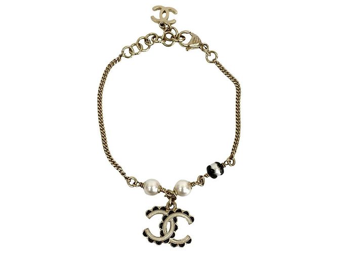 Timeless Chanel Coco Mark Perlenarmband Silber - Ansicht 5