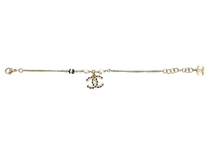 Timeless Chanel Coco Mark Perlenarmband Silber - Ansicht 6
