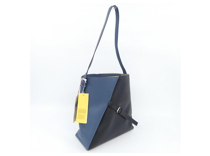 Marni SBMP0190U1 REVERSE Borsa Nero Blu - vista 2