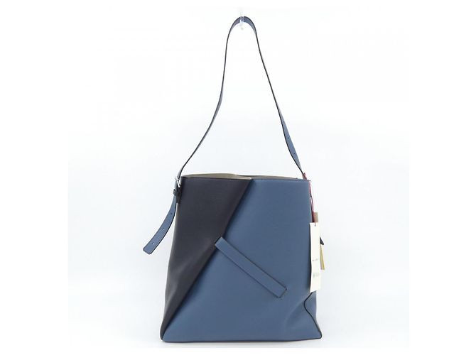 Marni SBMP0190U1 REVERSE Borsa Nero Blu - vista 3