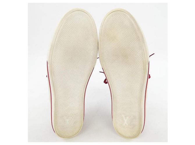 Sneakers Louis Vuitton Nero Rosso Beige - vista 4