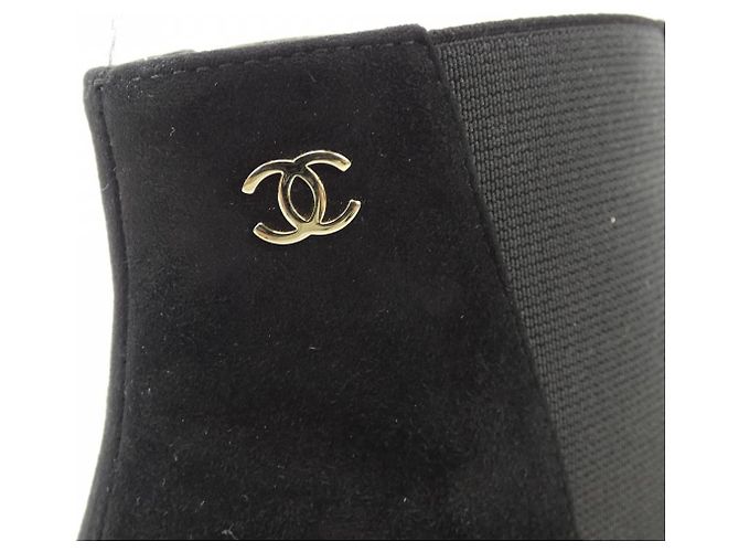 Timeless Botines cortos de ante para niña Chanel Negro - vista 6